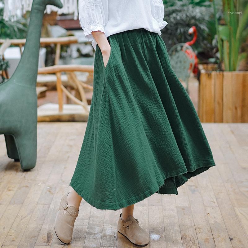 Skirts Cotton Long Pleated For Women Loose A Line Irregular Women's Skirt Casual Big Size Green Female Nature, Red
Skirts Cotton Long Pleated For Women Loose A Line Irregular Women's Skirt Casual Big Size Green Female Nature, Red