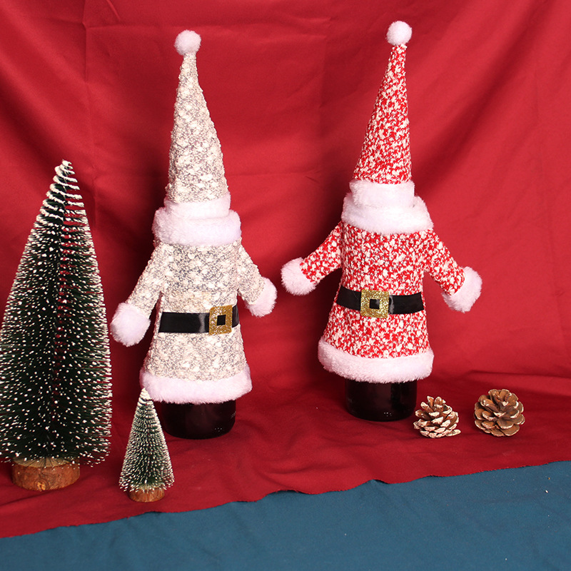 Wine Bottles Cover Party Knitted Clothes Belt New Christmas Decorations Santa Bottle Covers Xmas Gifts Home Table Ornaments 6 9gl Q2
Wine Bottles Cover Party Knitted Clothes Belt New Christmas Decorations Santa Bottle Covers Xmas Gifts Home Table Ornaments 6 9gl Q2