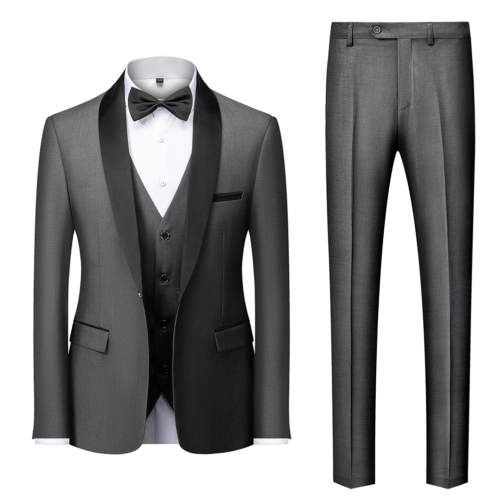 Gray Wedding Tuxedos Suits For Men Peaky Blinder Burgundy Beige Groom Men Suit 2022 Pant Coat Vest Slim Prom Man Groomsmen Mother's Ceremony Clot