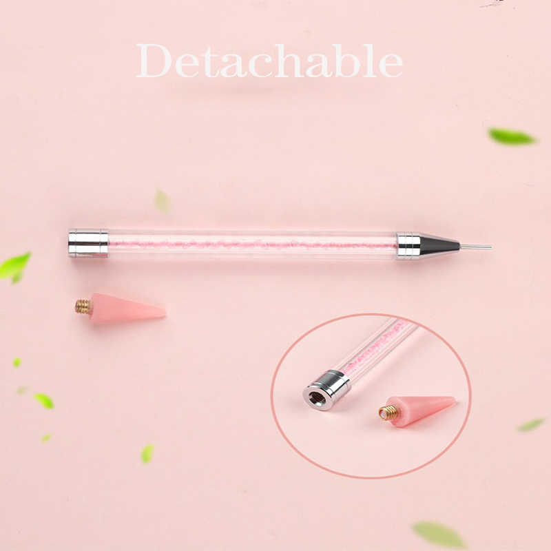 Dual-ended Nail Dotting Pen Crystal Beads Handle Rhinestone Studs Picker Wax Pencil Manicure Nail Art Tools