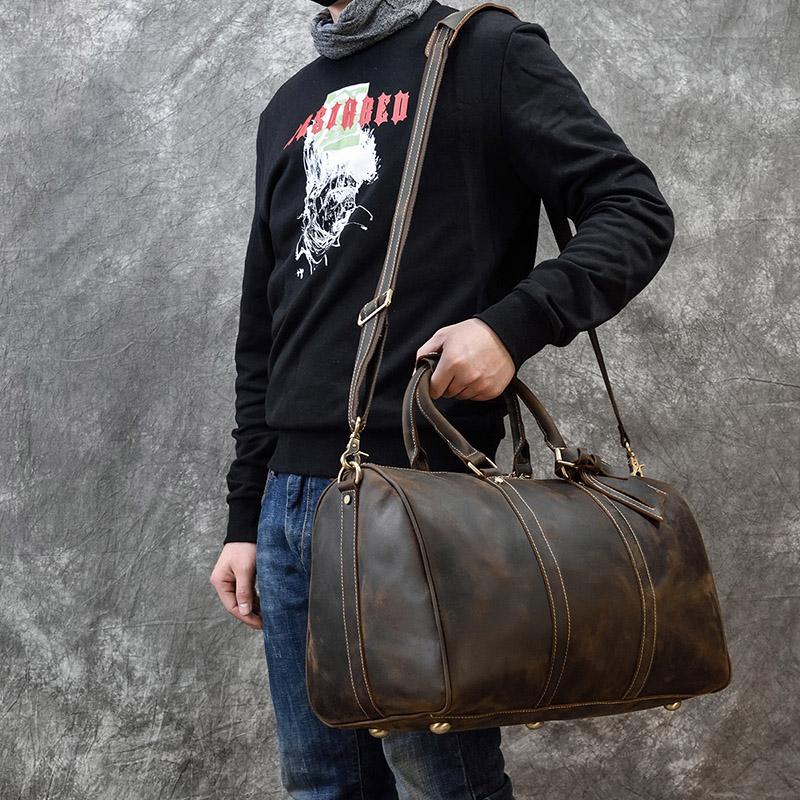 Duffel Bags Luufan Genuine Leather Handbags For Men Large Travel Duffles Travelling Shoulder Laptop Real Cow Skin Luggage MaleDuffel, Brown2( 45cm)
Duffel Bags Luufan Genuine Leather Handbags For Men Large Travel Duffles Travelling Shoulder Laptop Real Cow Skin Luggage MaleDuffel, Brown2( 45cm)