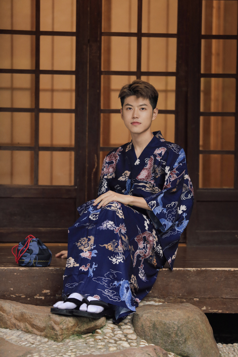 Autumn Winter Ethnic Clothing Japanese Standard Kimono Male Traditional Samurai Gentleman's Suit Longyun Formal Suit Anti Wrinkle Clothes