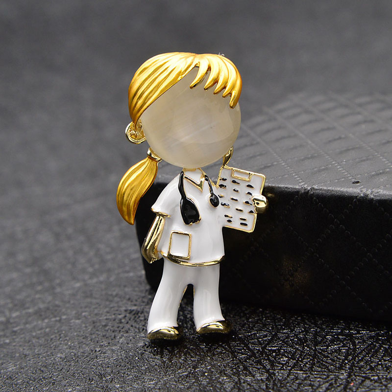 Opal Enamel Doctor Boys And Girls Brooches Medical Brooch Pin Nurse Jewelry Fashion Jewelry Funny Small Accessories Good Gift
Opal Enamel Doctor Boys And Girls Brooches Medical Brooch Pin Nurse Jewelry Fashion Jewelry Funny Small Accessories Good Gift