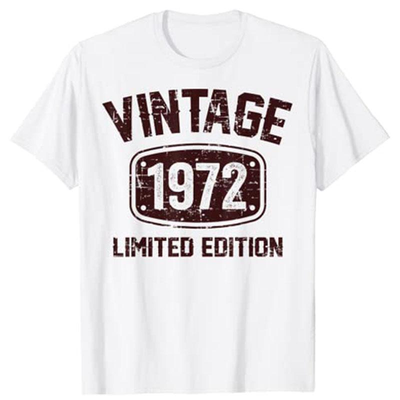Men' T-Shirts Years Old Vintage 1972 Limited Edition 50th Birthday T-Shirt For Women Men Customized ProductsMen, Black
Men' T-Shirts Years Old Vintage 1972 Limited Edition 50th Birthday T-Shirt For Women Men Customized ProductsMen, Black