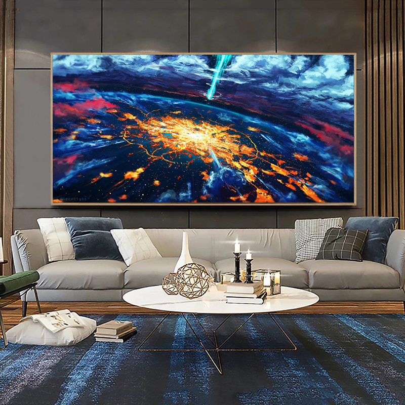 Space Universe Posters Canvas Painting Modern Home Decor Wall Art for Living Room Landscape Pictures Abstract Prints Cuadros