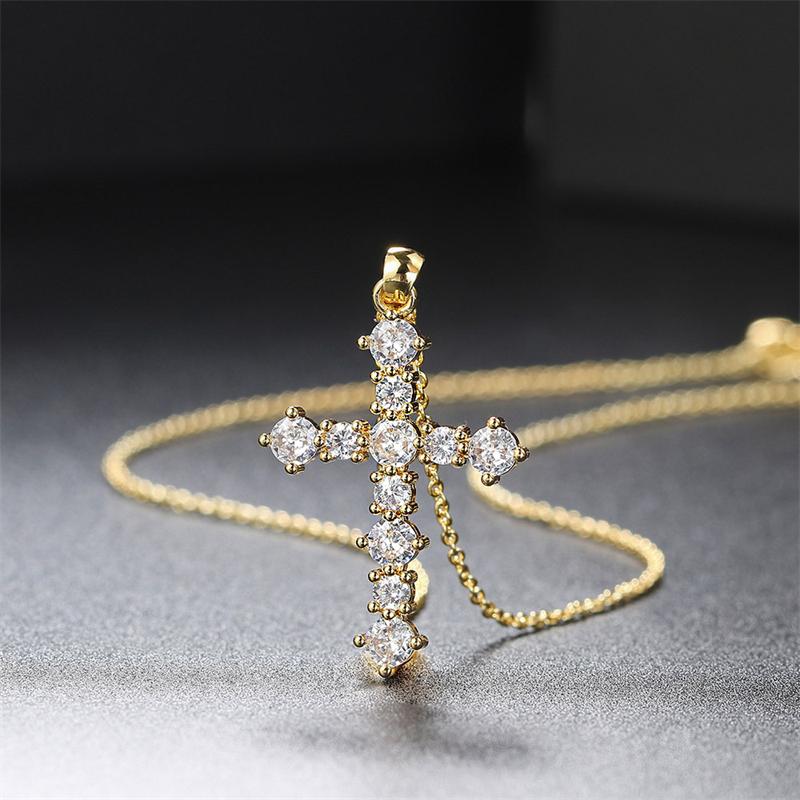 Pendant Necklaces Ailodo Hiphop Cubic Zirconia Cross Necklace For Women Men Gold Silver Color Party Wedding Fashion Jewelry GiftPendant
Pendant Necklaces Ailodo Hiphop Cubic Zirconia Cross Necklace For Women Men Gold Silver Color Party Wedding Fashion Jewelry GiftPendant