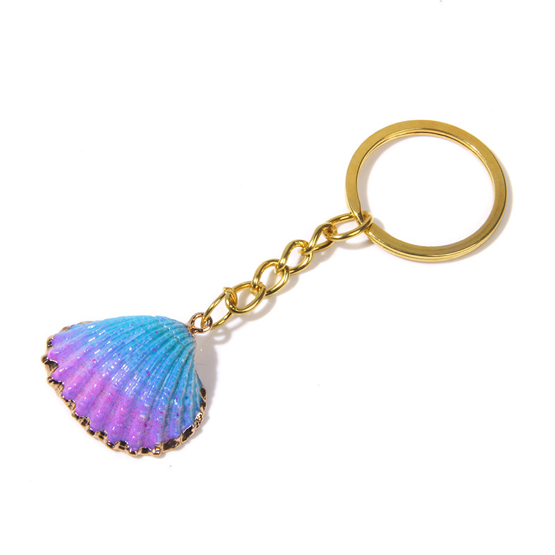Bohemia Shell Keychain For Women Handbag Hangle Car Key Holder Conch KeyRing Jewelry Accessories Beach Souvenir Gift