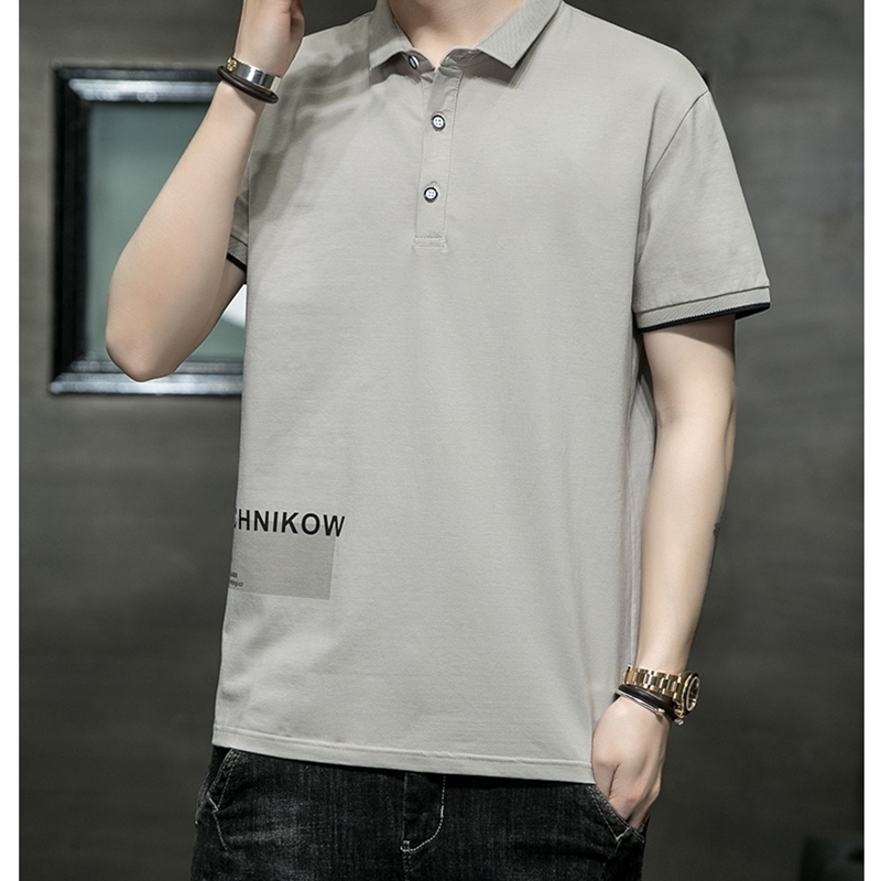 Personalized Customize men polo shirt short sleeve advertising shirt A980 letter print red blue black 220402