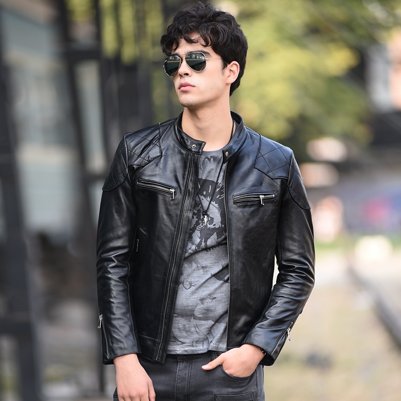 Men's Leather Faux Leather outlet classic biker genuine leather 220823, Thin lining
Men's Leather Faux Leather outlet classic biker genuine leather 220823, Thin lining