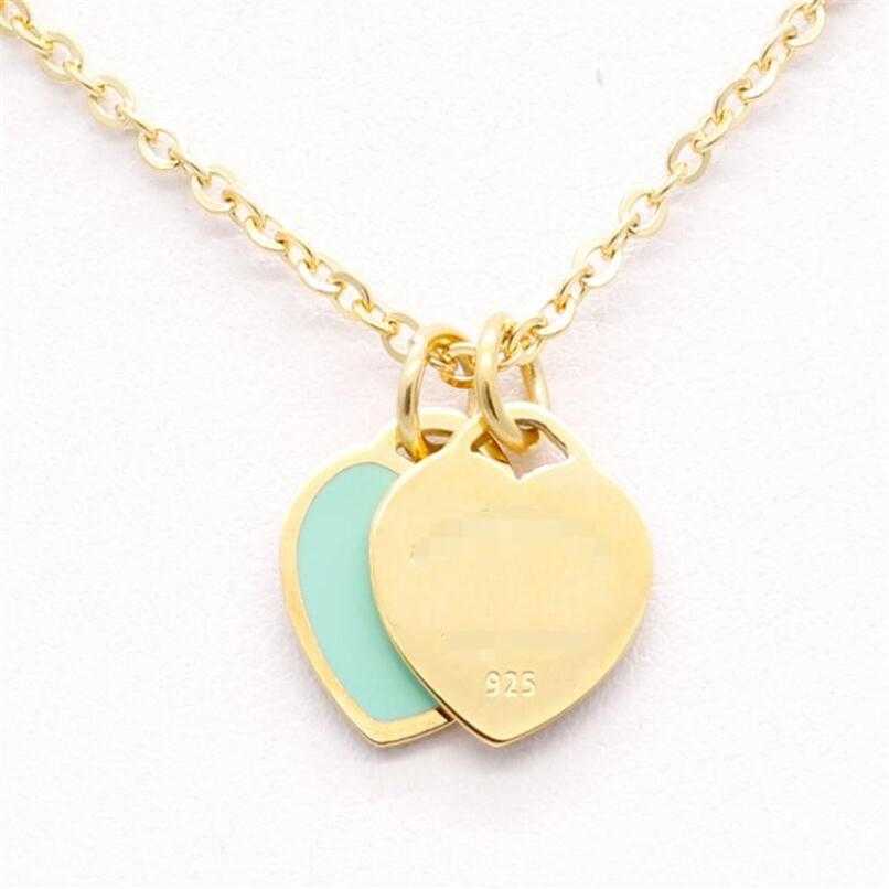 Steel Stainless Chain Enamel Double Heart Love Necklaces women necklace Fashion Trendy Paired Suspension Pendants Model Mixed 9 co299f
Steel Stainless Chain Enamel Double Heart Love Necklaces women necklace Fashion Trendy Paired Suspension Pendants Model Mixed 9 co299f