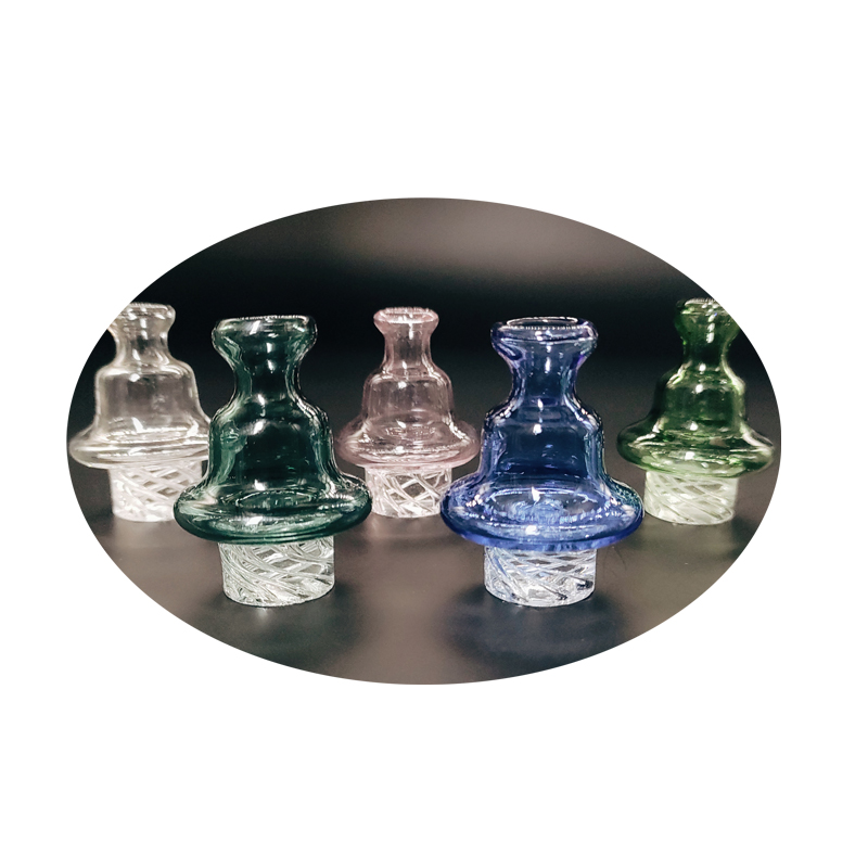 DPGCC011 Cyclone Different Color Glass Smoking Accessories Riptide Dabber Carb Cap