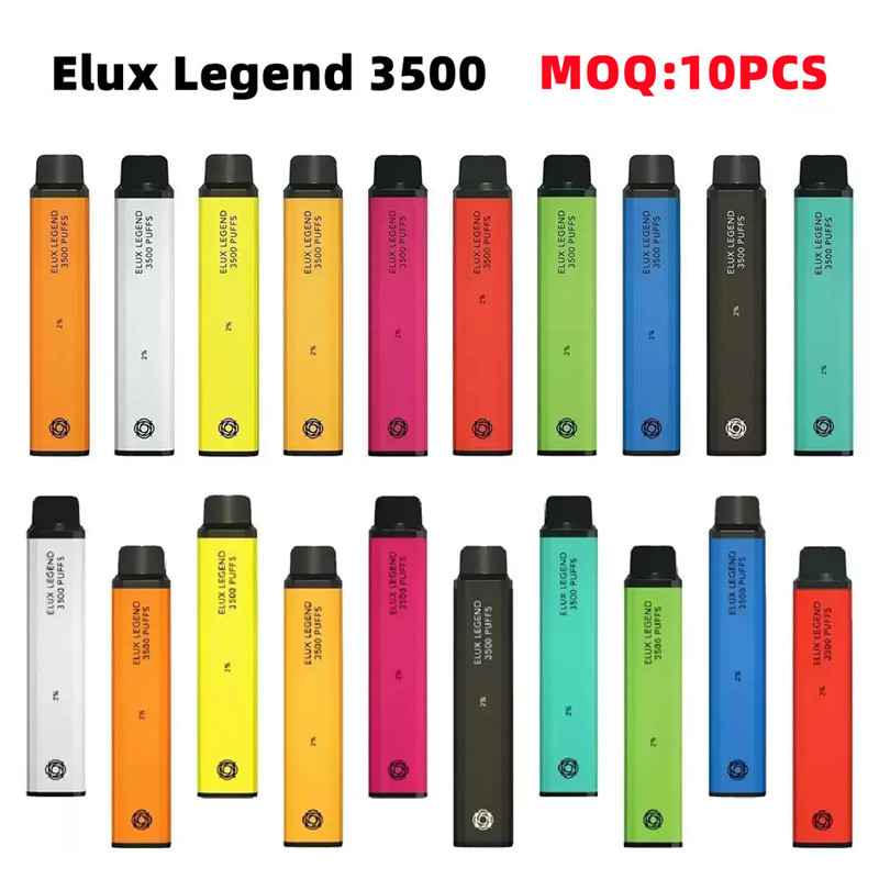 Elux Legend 3500 2% Disposable Vape Electronic Cigarette 1000mAh Battery 10ml prefilled Puff Vape 2800 Pen Wholesale Bulk vs Bang Vapes elf bars ESCO
