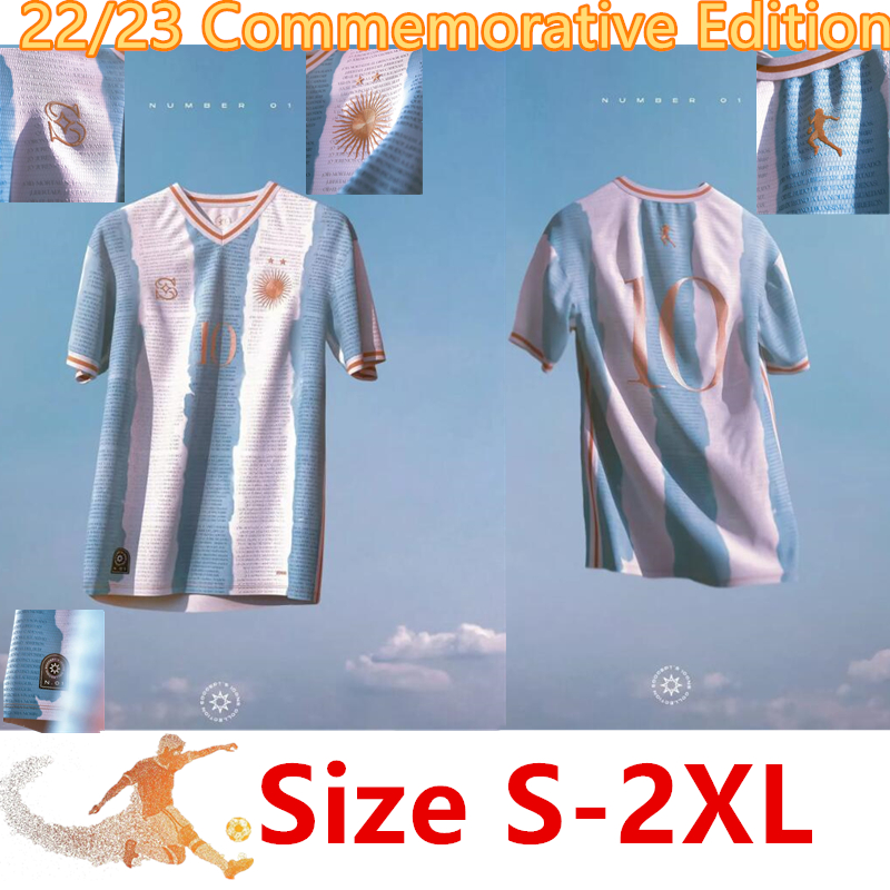 2022 Argentina Commemorative Edition MESSIs Soccer Jerseys woRLD CUp MARADONA KUN AGUERO AGUERO DYBALA LO CELSO special National Team Fans football shirts men
2022 Argentina Commemorative Edition MESSIs Soccer Jerseys woRLD CUp MARADONA KUN AGUERO AGUERO DYBALA LO CELSO special National Team Fans football shirts men