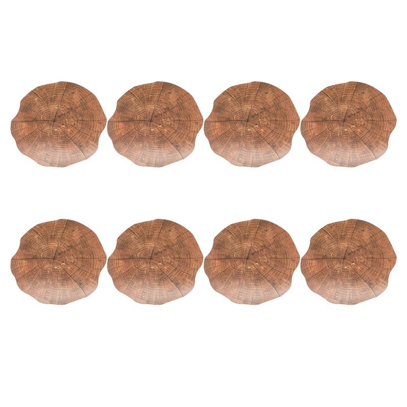 Mats & Pads 8Pcs Round Imitation Wood Grain Decorative Placemat Insulation Non-Slip Table Mat Kitchen Decoration Accessories
Mats & Pads 8Pcs Round Imitation Wood Grain Decorative Placemat Insulation Non-Slip Table Mat Kitchen Decoration Accessories