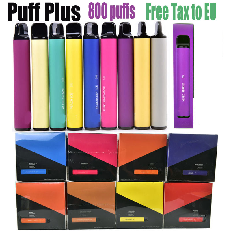 Puff Bar Plus 800 Puffs E Cigarette Disposable Vape Device 3.2ml Pod With Security Sticker
Puff Bar Plus 800 Puffs E Cigarette Disposable Vape Device 3.2ml Pod With Security Sticker