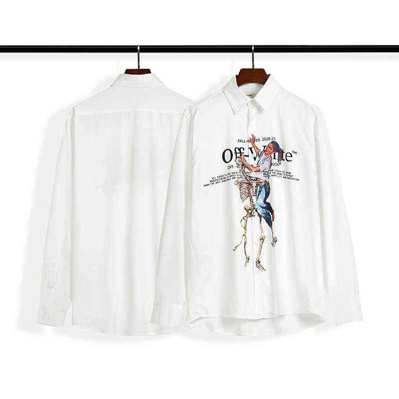 High Quality Tide Brand Off White Ow Letter Captive Bone Beauty Splicing Men's and Women's Pure Cotton Long Sleeved Shirt
High Quality Tide Brand Off White Ow Letter Captive Bone Beauty Splicing Men's and Women's Pure Cotton Long Sleeved Shirt