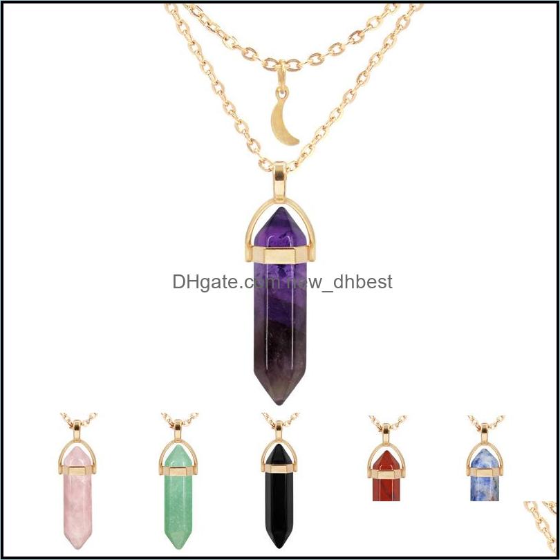 Pendant Necklaces Gold Chain Moon Charms Healing Natural Stone Rose Quartz Pendum Tiger Eye Lapsi Pink Crystal Nec Newdhbest Dhinl
Pendant Necklaces Gold Chain Moon Charms Healing Natural Stone Rose Quartz Pendum Tiger Eye Lapsi Pink Crystal Nec Newdhbest Dhinl
