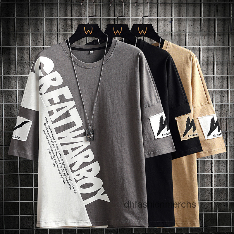 designer t shirt Boys' short sleeve tshirts cotton brand student personality trend large loose round neck printed tshirts summer clothes, Khaki
designer t shirt Boys' short sleeve tshirts cotton brand student personality trend large loose round neck printed tshirts summer clothes, Khaki