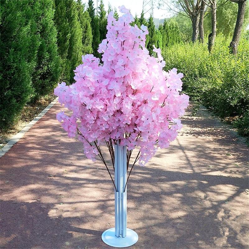 Decorative Flowers & Wreaths Artificial Flower 150CM Cherry Blossoms Wedding mall Road Celebration Basket Ceremony Opening Props Decor Leading Road