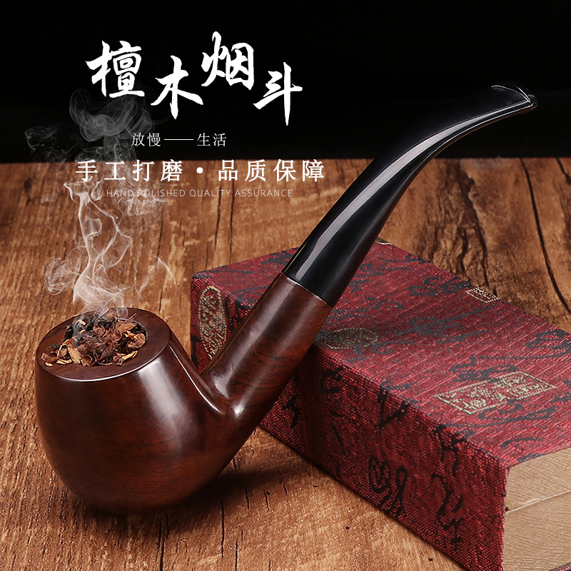 Bent hammer old man portable filter element pipe new ebony ebony silk wholesale solid wood
Bent hammer old man portable filter element pipe new ebony ebony silk wholesale solid wood