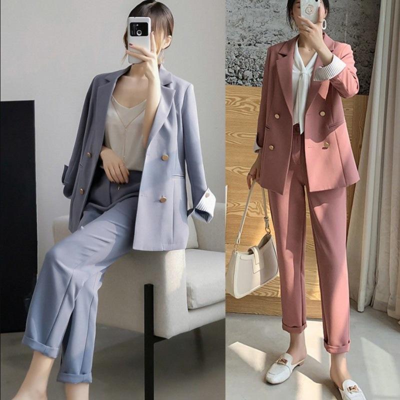 Women's Two Piece Pants Spring And Autumn Women's Suit Pure Color Slimming Business Two-Piece Women Suits Office SetsWomen's, Black
Women's Two Piece Pants Spring And Autumn Women's Suit Pure Color Slimming Business Two-Piece Women Suits Office SetsWomen's, Black