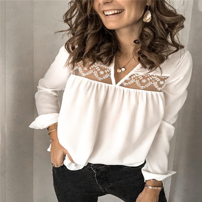 Women' Blouses & Shirts Hirigin Autumn Women Casual Long Sleeve Sexy V-Neck Loose Solid Fashion Chiffon Blouse T-Shirt Top Shirt Clothes, White
Women' Blouses & Shirts Hirigin Autumn Women Casual Long Sleeve Sexy V-Neck Loose Solid Fashion Chiffon Blouse T-Shirt Top Shirt Clothes, White