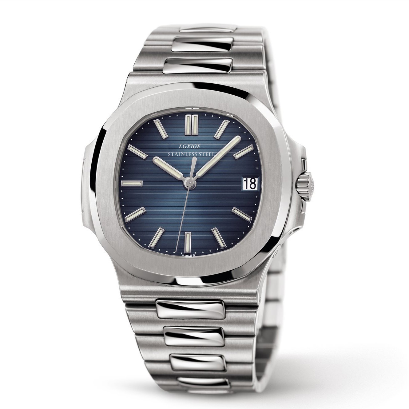 Mens Watches Automatic Mechanical Aaa Quality Sports Designer Luxury Wristwatch For Men 2813 Movement Stainless Steel case Luminous blue