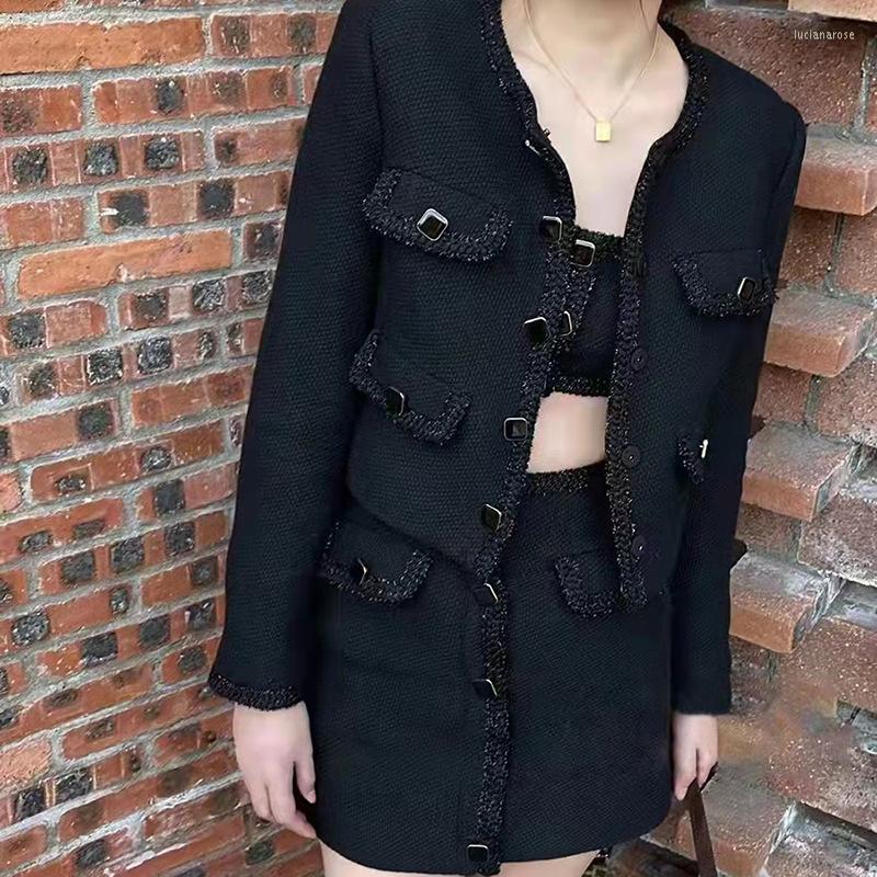 Women' Vests Women Tweed Black Short Coat Single Breasted Fashion 2022 Long Sleeve Cardigan Female Jacket Luci22, Camis
Women' Vests Women Tweed Black Short Coat Single Breasted Fashion 2022 Long Sleeve Cardigan Female Jacket Luci22, Camis