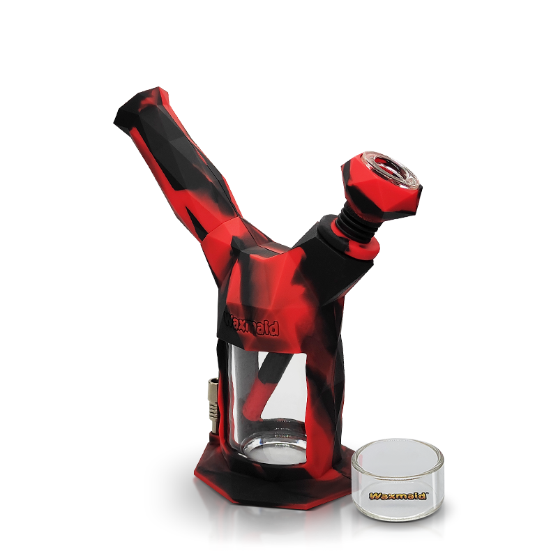 Waxmaid retail 9 inches hookahs glass pipe Nectar Collector smoking rigs water bongs comes with a silicone bowl and a dab jar stock in US
Waxmaid retail 9 inches hookahs glass pipe Nectar Collector smoking rigs water bongs comes with a silicone bowl and a dab jar stock in US
