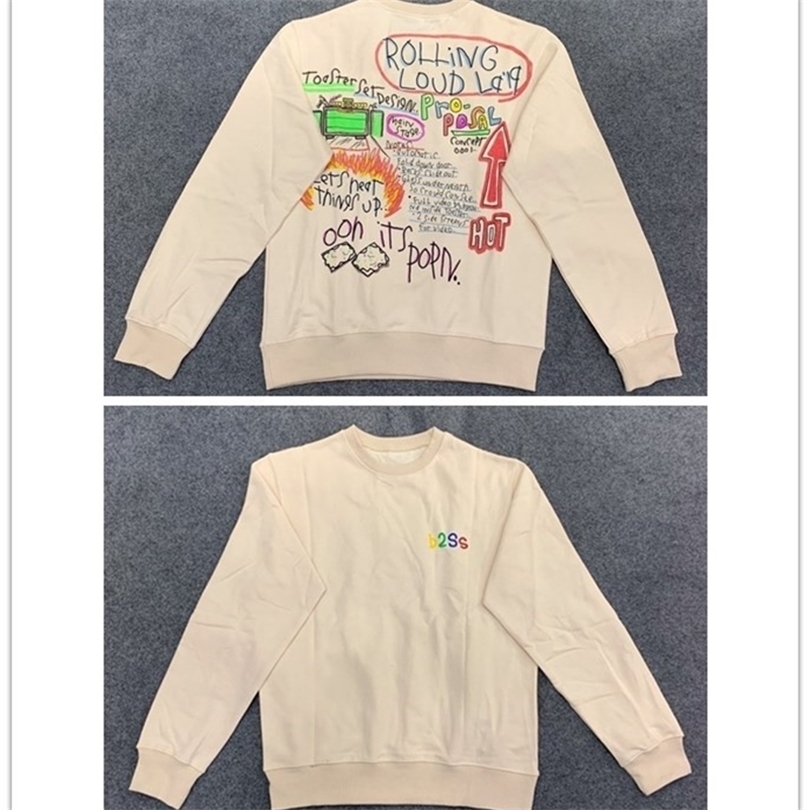Rolling Loud scrawl hoodies LA Poppin Natural Crewneck hiphop Sweatshirts Best Quality Men Women Rolling Loud Pullover T200813, White
Rolling Loud scrawl hoodies LA Poppin Natural Crewneck hiphop Sweatshirts Best Quality Men Women Rolling Loud Pullover T200813, White