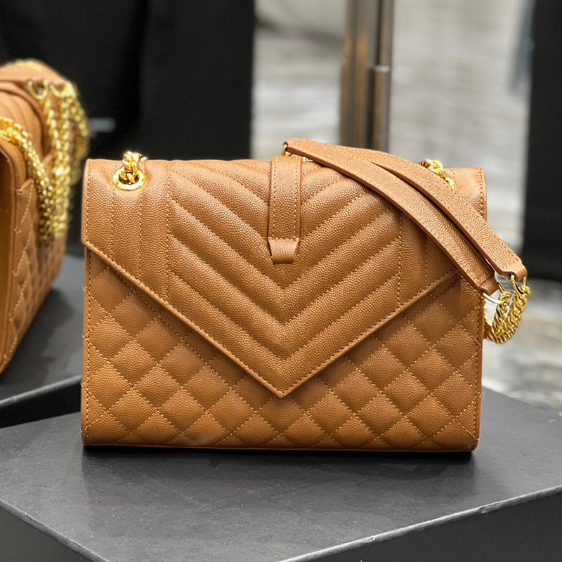 Women handbags envelope bag fashion high quality grain embossed leather crossbody messenger designer chain shoulder bags, Gold hardware
Women handbags envelope bag fashion high quality grain embossed leather crossbody messenger designer chain shoulder bags, Gold hardware