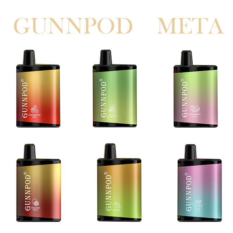 100% original Gunnpod meta 4000 Disposable Cigarettes Vape Pod Device Kit E-Cigarettes 4000 Puffs 14ml Cartridge 12 Colors
100% original Gunnpod meta 4000 Disposable Cigarettes Vape Pod Device Kit E-Cigarettes 4000 Puffs 14ml Cartridge 12 Colors
