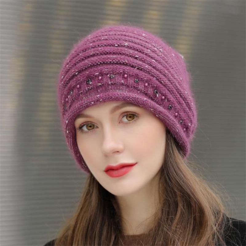 Berets Female Cashmere Winter Knitted Hat For Women Beanies Skullies Sequins Wool Autumn Girls Gorros InviernBerets, Pink
Berets Female Cashmere Winter Knitted Hat For Women Beanies Skullies Sequins Wool Autumn Girls Gorros InviernBerets, Pink