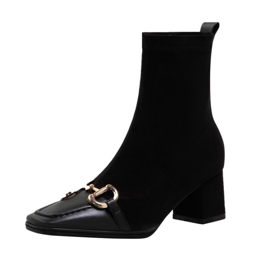 Winter Short boots Women Designer Socks boots Goat suede Natural Genuine Leather Buckle Block square toes High Heel Lady WARORWAR 1976, Brown
Winter Short boots Women Designer Socks boots Goat suede Natural Genuine Leather Buckle Block square toes High Heel Lady WARORWAR 1976, Brown