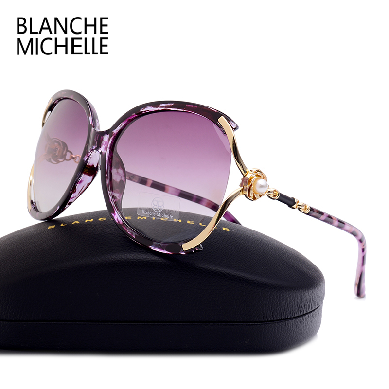 Blanche Michelle Women Sunglasses Polarized UV400 Brand Designer High Quality Gradient Sun Glasses Female oculos With Box 220407