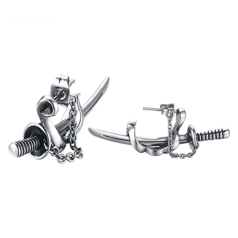 Dangle & Chandelier Fashion Trend Punk High-Quality Metal Samurai Sword Earrings Men Women Exquisite Retro Hip-Hop Amulet Jewelry
Dangle & Chandelier Fashion Trend Punk High-Quality Metal Samurai Sword Earrings Men Women Exquisite Retro Hip-Hop Amulet Jewelry