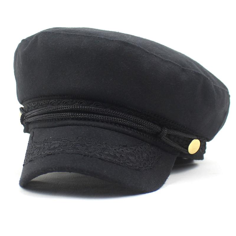 Berets Cotton Women Solid Color Lace Beret Octagonal Cap Autumn And Winter Painter Hat 56Berets, Black
Berets Cotton Women Solid Color Lace Beret Octagonal Cap Autumn And Winter Painter Hat 56Berets, Black