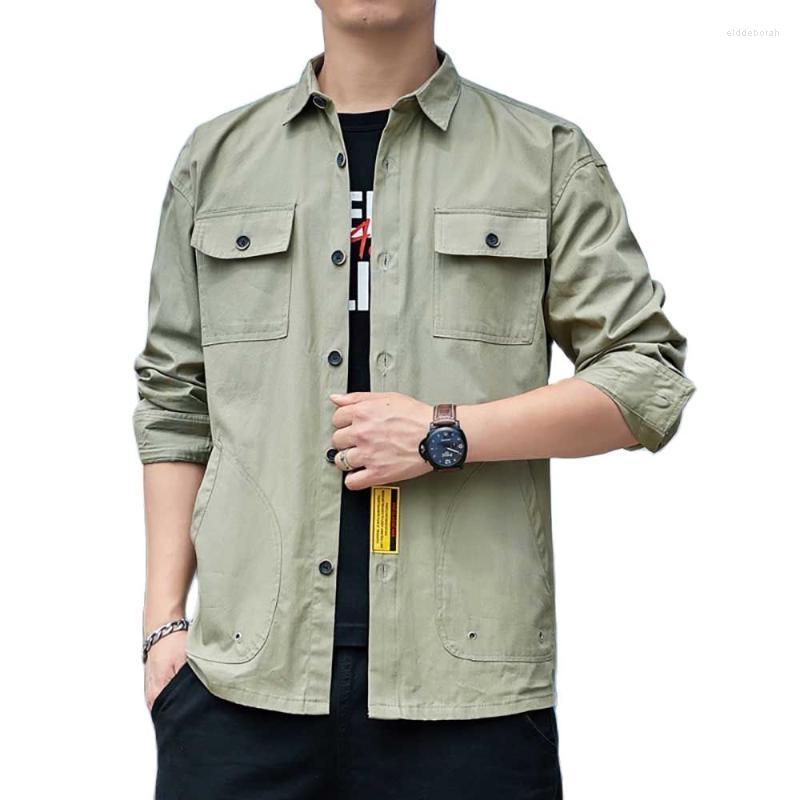 Men's Casual Shirts Fashion Military Army Style Shirt Men's Long Sleeve Spring Summer Streetwear ClothingMen's Eldd22, Khaki
Men's Casual Shirts Fashion Military Army Style Shirt Men's Long Sleeve Spring Summer Streetwear ClothingMen's Eldd22, Khaki