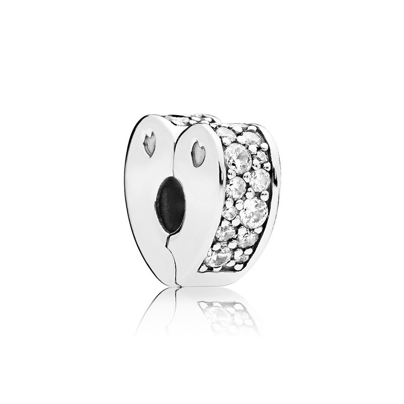 New Popular 925 Sterling Silver Clip Charm Beads For S925 Snake Charm Bracelet Beads DIY Women's Jewelry