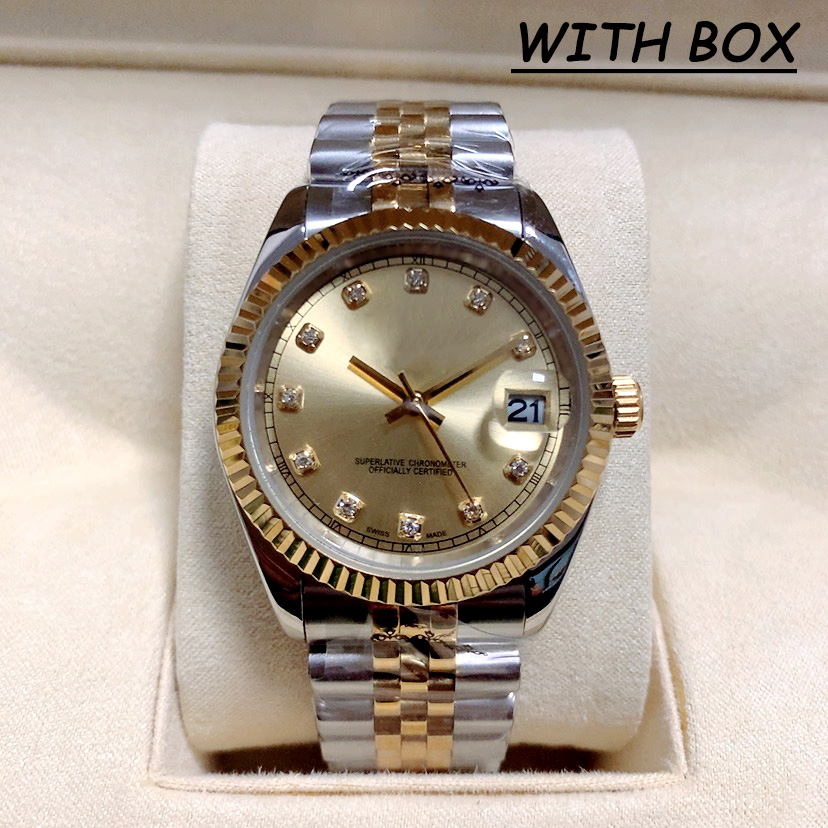 Luxury Mens Watch 41mm/36mm Women Quartz Watchs 31mm/28mm Gold Dail 2813 movement Automatic Mechanical Luminous Super Sapphire waterproof 904L steel wristwatches, Tool
Luxury Mens Watch 41mm/36mm Women Quartz Watchs 31mm/28mm Gold Dail 2813 movement Automatic Mechanical Luminous Super Sapphire waterproof 904L steel wristwatches, Tool