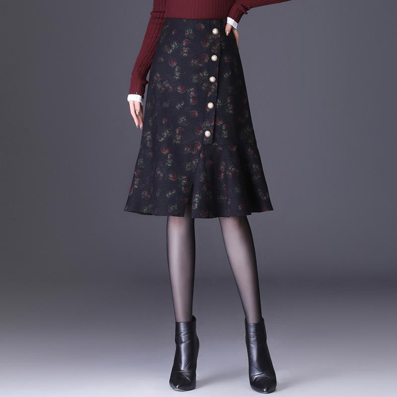 Skirts Autumn Winter Women Vintage Print Slim Knee-length Bodycon Fishtail Skirt Office Lady Elegant Chic Zipper High Waist SkirtsSkirts, Mixed
Skirts Autumn Winter Women Vintage Print Slim Knee-length Bodycon Fishtail Skirt Office Lady Elegant Chic Zipper High Waist SkirtsSkirts, Mixed