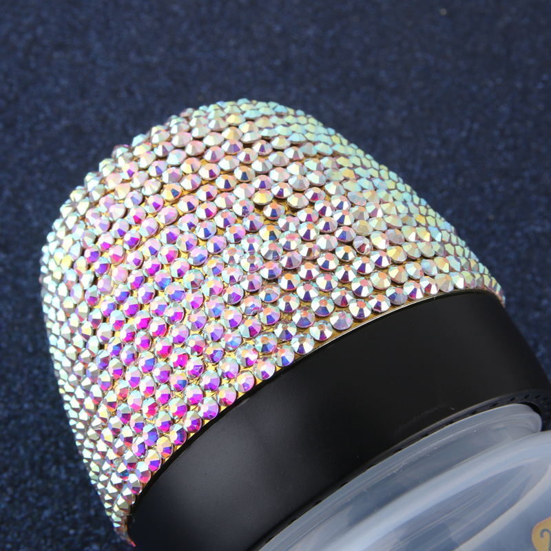 240ml Bling Baby Feeding Bottle With Pacifier 8oz Wide Caliber born Nursing A Free 220414