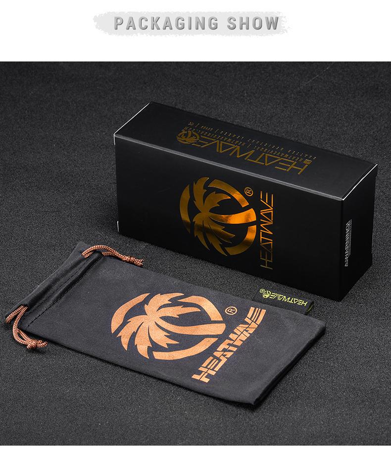 Sunglasses Mirror Polarized Lens Heat Wave Men Sports Goggles Uv400 Protective Strap CaseSunglassesSunglasses