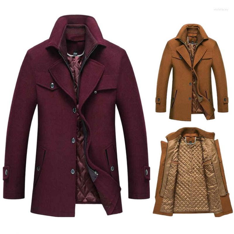 Men's Wool & Blends Men Winter Coat Fashion Turn-Down Collar Warm Woolen Male Thick Trench Overcoat Viol22, Burgundy
Men's Wool & Blends Men Winter Coat Fashion Turn-Down Collar Warm Woolen Male Thick Trench Overcoat Viol22, Burgundy