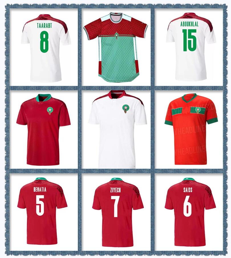 Maillot Maroc 2021 2022 Morocco Soccer Jersey Home Red Away White HAKIMI ZIYECH ALIOUI MUNIR TOP Quality 21 22 Mens Maillots de foot
Maillot Maroc 2021 2022 Morocco Soccer Jersey Home Red Away White HAKIMI ZIYECH ALIOUI MUNIR TOP Quality 21 22 Mens Maillots de foot