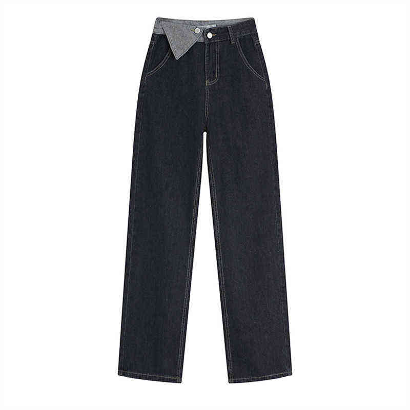 Spring Autumn New Retro High Waist Jeans Women's Design Sense Straight Wide-leg Pants Mopping Female Trousers Casual All-match T220728, Blue
Spring Autumn New Retro High Waist Jeans Women's Design Sense Straight Wide-leg Pants Mopping Female Trousers Casual All-match T220728, Blue