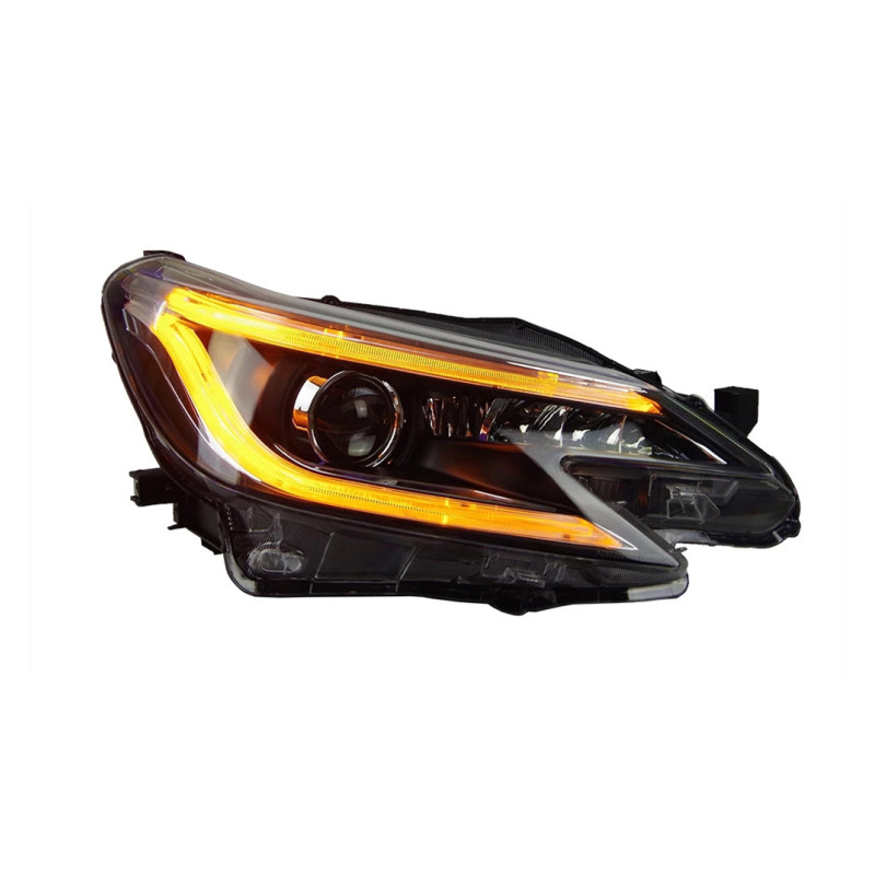 Car Headlights For 2014 REIZ Mark X 2013 LED Front Headlight DRL Bi-Xenon Lens Replacement High Beam Turn Signal Driving Lights