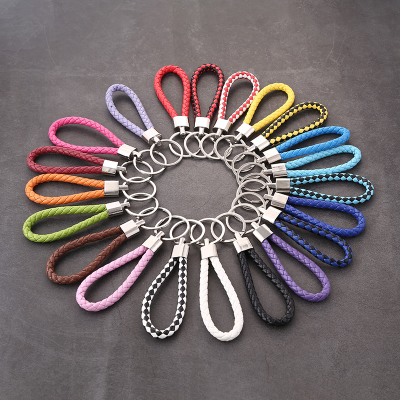 Shop benefits Mix color PU Leather Braided Woven Keychain Rope Rings Fit DIY Circle Pendant Key Chains Holder Car Keyrings Jewelry accessories
Shop benefits Mix color PU Leather Braided Woven Keychain Rope Rings Fit DIY Circle Pendant Key Chains Holder Car Keyrings Jewelry accessories