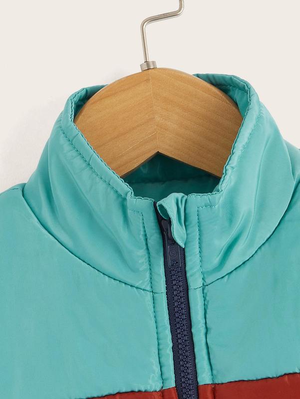 Toddler Boys Color Block Quilted Vest SHE