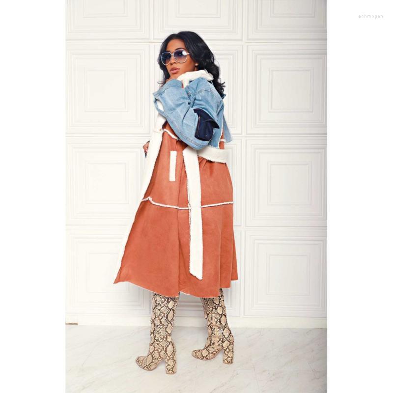 Women's Plus Size Outerwear & Coats Cardigan Gx34374 Women Jean Wool Jacket Patchwork Cropped Hoodie Trench Coat Winter With Fur Echm22, Black
Women's Plus Size Outerwear & Coats Cardigan Gx34374 Women Jean Wool Jacket Patchwork Cropped Hoodie Trench Coat Winter With Fur Echm22, Black